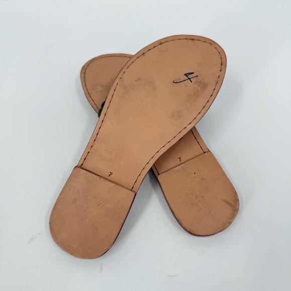 by James Olivia Slide Sandal in Olive Green Suede Size 7 - Picture 7 of 10